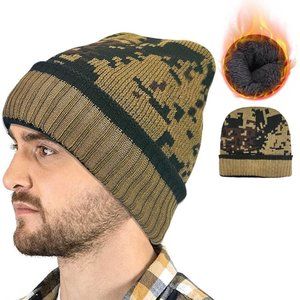 Women Knitted Skull Cuffed Beanies Hat Warm Chemo